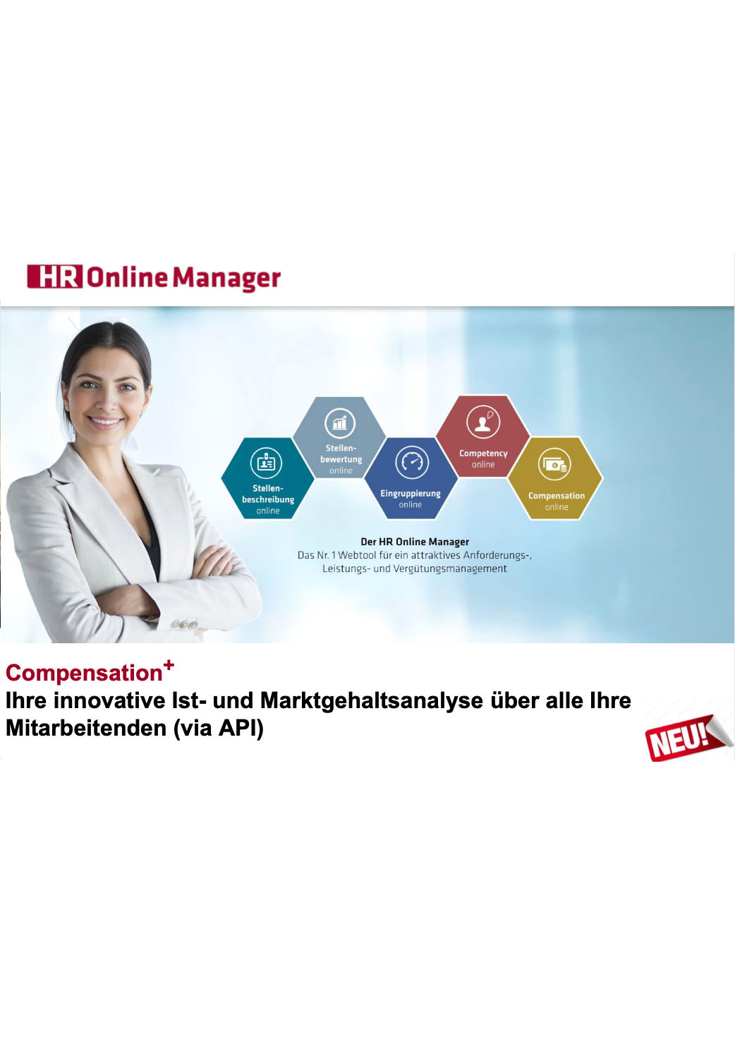 Compensation plus - Verlässliche stellenübergreifende Gehaltsanalysen für alle Mitarbeitenden